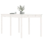 HKH Mesa de Jardim 159,5x82, Madeira de Pinho Maciça - Branco