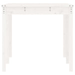 HKH Mesa de Jardim 159,5x82, Madeira de Pinho Maciça - Branco