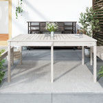 HKH Mesa de Jardim 159,5x82, Madeira de Pinho Maciça - Branco