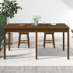 HKH Mesa de Jardim 159,5x82, Pinho Maciço Castanho-mel - Marrom