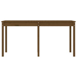 HKH Mesa de Jardim 159,5x82, Pinho Maciço Castanho-mel - Marrom