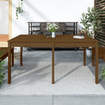 HKH Mesa de Jardim 159,5x82, Pinho Maciço Castanho-mel - Marrom