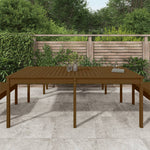 HKH Mesa de Jardim 203, Pinho Maciço Castanho-mel - Marrom