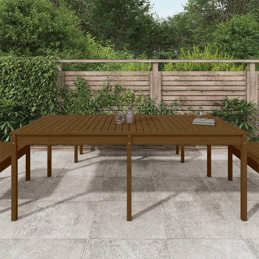 HKH Mesa de Jardim 203, Pinho Maciço Castanho-mel - Marrom