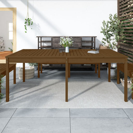 HKH Mesa de Jardim 203, Pinho Maciço Castanho-mel - Marrom