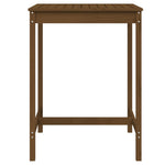 HKH Mesa Jardim 82,5x82, Pinho Maciço Castanho-mel - Marrom