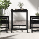 HKH Mesa de Jardim 82,5x82, Madeira de Pinho Maciça - Preto