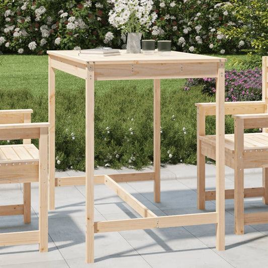 HKH Mesa de Jardim 121x82, Madeira de Pinho Maciça - Marrom