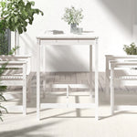 HKH Mesa de Jardim 121x82, Madeira de Pinho Maciça - Branco