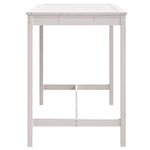 HKH Mesa de Jardim 121x82, Madeira de Pinho Maciça - Branco