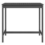 HKH Mesa de Jardim 121x82, Madeira de Pinho Maciça - Cinzento