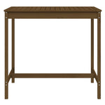 HKH Mesa de Jardim 121x82, Pinho Maciço Castanho-mel - Marrom