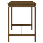 HKH Mesa de Jardim 121x82, Pinho Maciço Castanho-mel - Marrom