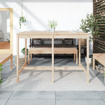HKH Mesa de Jardim 159,5x82, Madeira de Pinho Maciça - Marrom