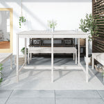 HKH Mesa de Jardim 159,5x82, Madeira de Pinho Maciça - Branco