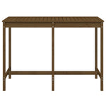 HKH Mesa de Jardim 159,5x82, Pinho Maciço Castanho-mel - Marrom