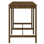 HKH Mesa de Jardim 159,5x82, Pinho Maciço Castanho-mel - Marrom