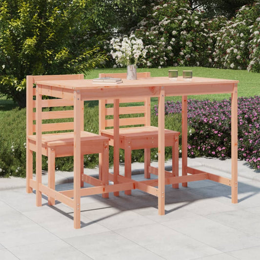 HKH Mesa de Jardim 159,5x82, Madeira de Douglas Maciça - Marrom