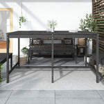 Mesa de jardín HKH 203, madera maciza de pino - Gris