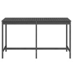 Mesa de jardín HKH 203, madera maciza de pino - Gris