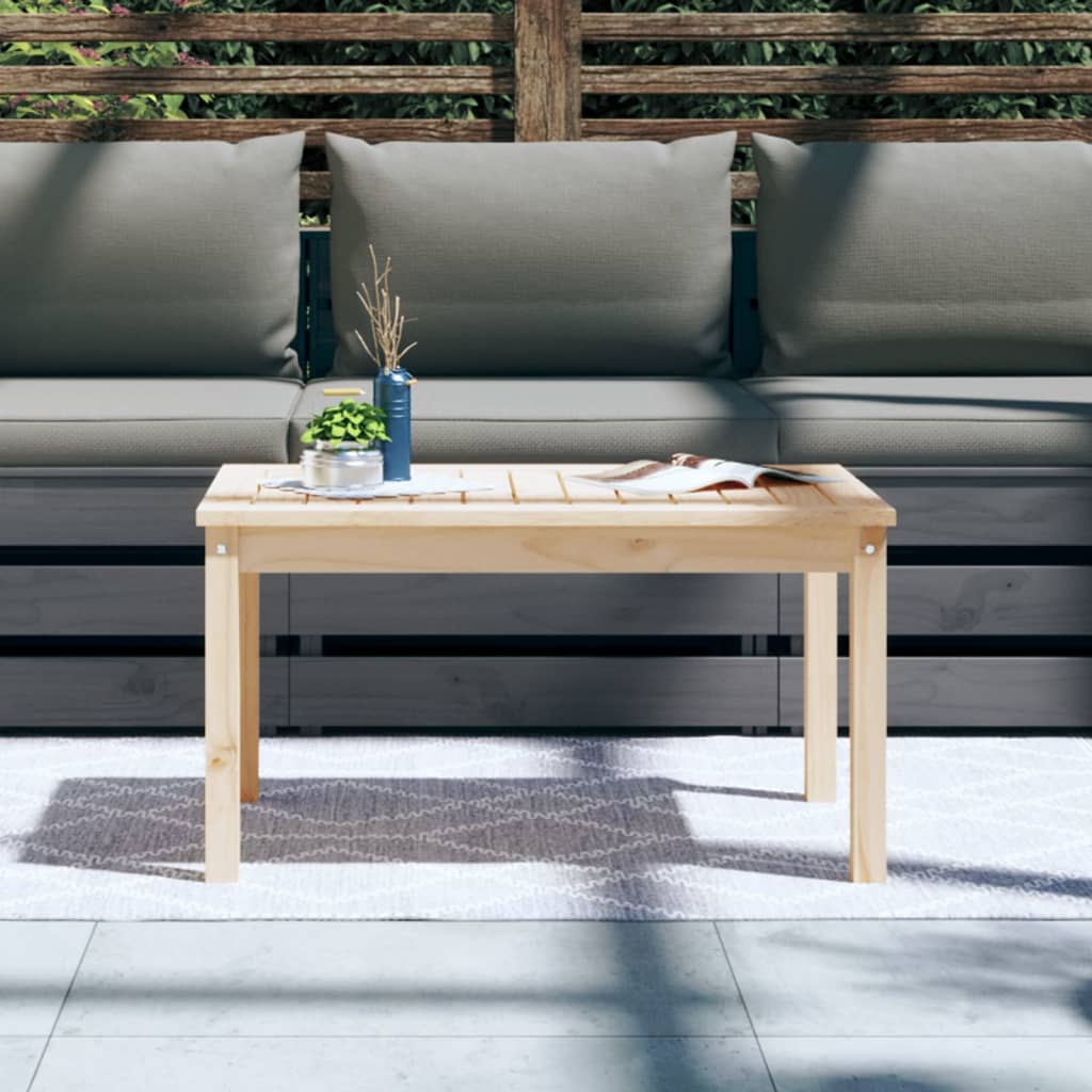 HKH Mesa de Jardim 82,5x50, Madeira de Pinho Maciça - Marrom