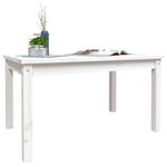 HKH Mesa de Jardim 82,5x50, Madeira de Pinho Maciça - Branco