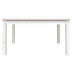 HKH Mesa de Jardim 82,5x50, Madeira de Pinho Maciça - Branco