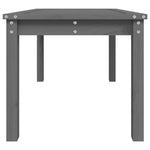 HKH Mesa de Jardim 82,5x50, Madeira de Pinho Maciça - Cinzento