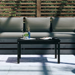 HKH Mesa de Jardim 82,5x50, Madeira de Pinho Maciça - Preto
