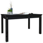 HKH Mesa de Jardim 82,5x50, Madeira de Pinho Maciça - Preto