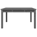 HKH Mesa de Jardim 82,5x82, Madeira de Pinho Maciça - Cinzento