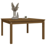 HKH Mesa de Jardim 82,5x82, Pinho Maciço Castanho-mel - Marrom