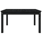 HKH Mesa de Jardim 82,5x82, Madeira de Pinho Maciça - Preto