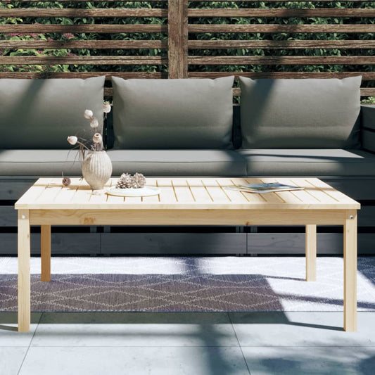 HKH Mesa de Jardim 121x82, Madeira de Pinho Maciça - Marrom