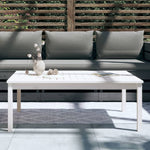 HKH Mesa de Jardim 121x82, Madeira de Pinho Maciça - Branco