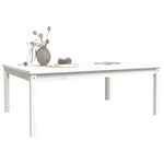 HKH Mesa de Jardim 121x82, Madeira de Pinho Maciça - Branco