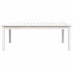 HKH Mesa de Jardim 121x82, Madeira de Pinho Maciça - Branco