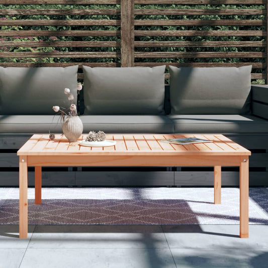 HKH Mesa de Jardim 121x82, Madeira de Douglas Maciça - Marrom