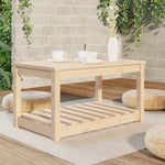 HKH Mesa de Jardim 82,5x50, Madeira de Pinho Maciça - Marrom