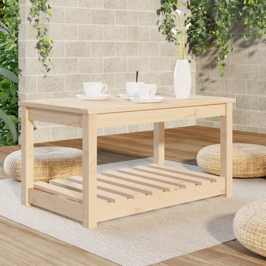 HKH Mesa de Jardim 82,5x50, Madeira de Pinho Maciça - Marrom