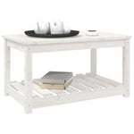 HKH Mesa de Jardim 82,5x50, Madeira de Pinho Maciça - Branco