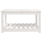 HKH Mesa de Jardim 82,5x50, Madeira de Pinho Maciça - Branco