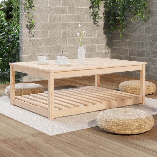 HKH Mesa de Jardim 121x82, Madeira de Pinho Maciça - Marrom