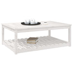HKH Mesa de Jardim 121x82, Madeira de Pinho Maciça - Branco