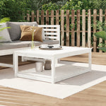 HKH Mesa de Jardim 121x82, Madeira de Pinho Maciça - Branco