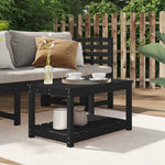HKH Mesa de Jardim 82,5x50, Madeira de Pinho Maciça - Preto