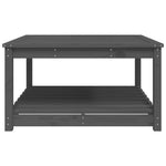 HKH Mesa de Jardim 82,5x82, Madeira de Pinho Maciça - Cinzento