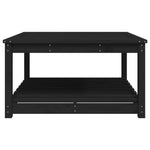 HKH Mesa de Jardim 82,5x82, Madeira de Pinho Maciça - Preto
