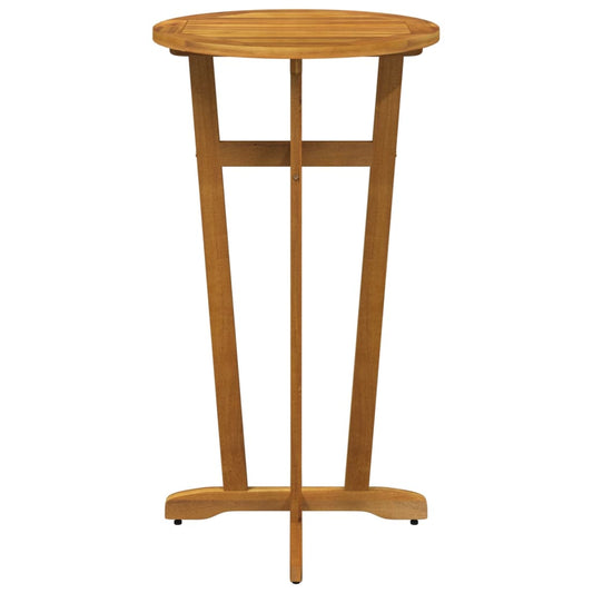 HKH Mesa de Bar para Jardim Ø60x105 Cm Madeira de Acácia Maciça - Marrom