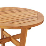 HKH Mesa de Bar para Jardim Ã˜60x105 Cm Madeira de Acácia Maciça - Marrom